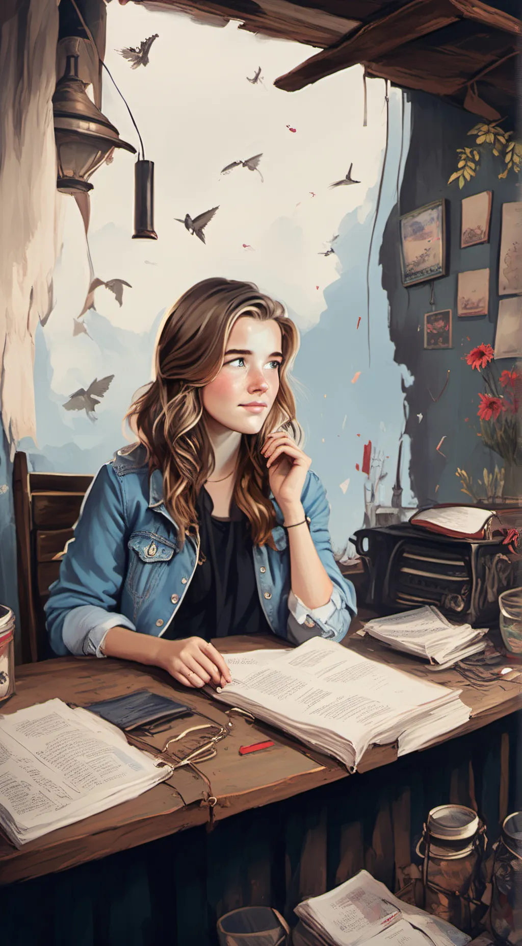 ai character: April background