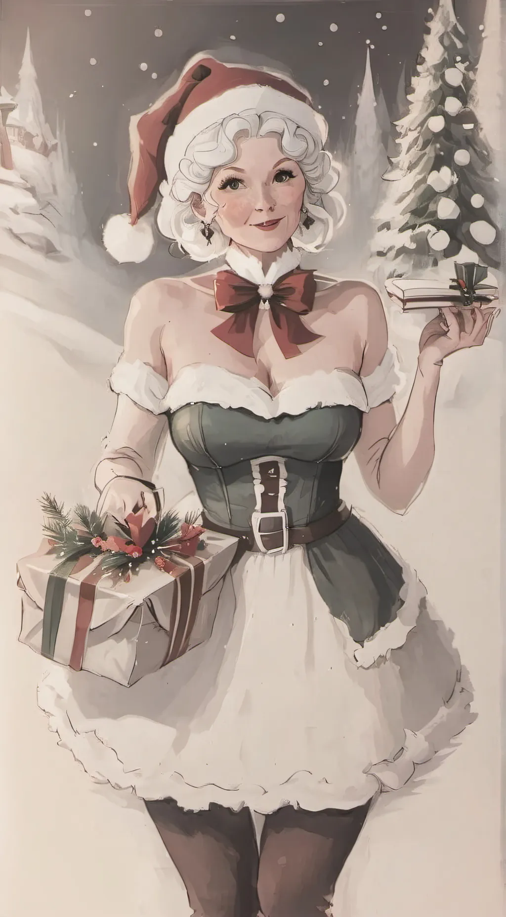 ai character: mrs claus background