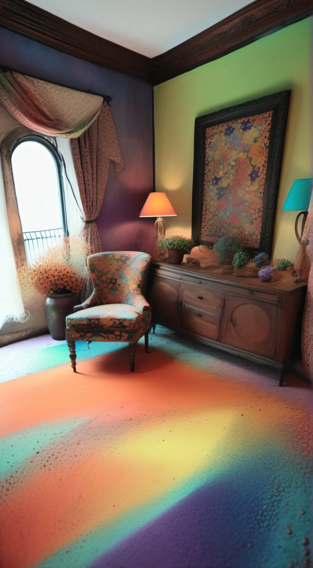 ai character: rainbow friends background