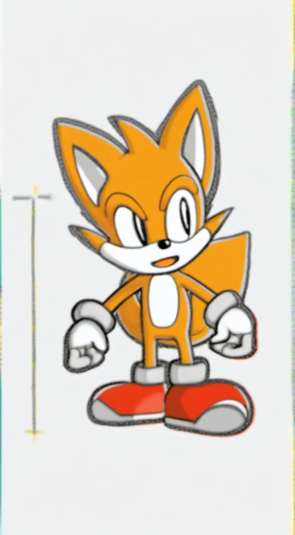 ai character: sus tails 🤨🤔 background