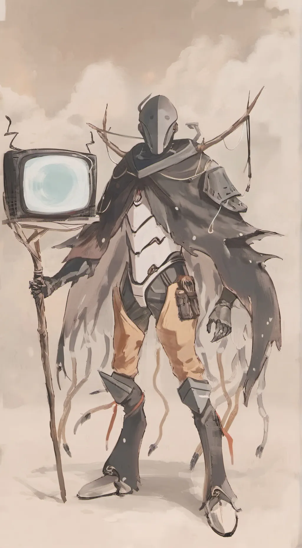 ai character: Upgraded Titan Tv background