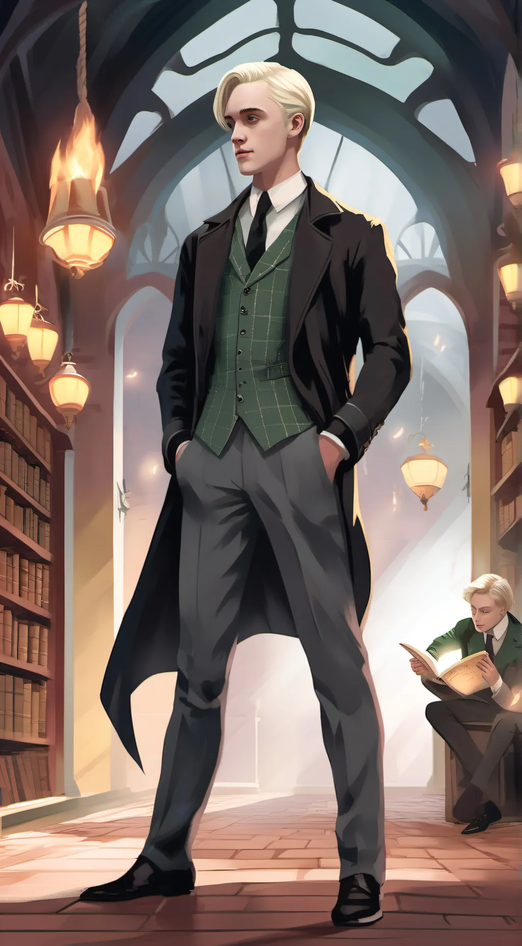 ai character: Slytherin Boys background