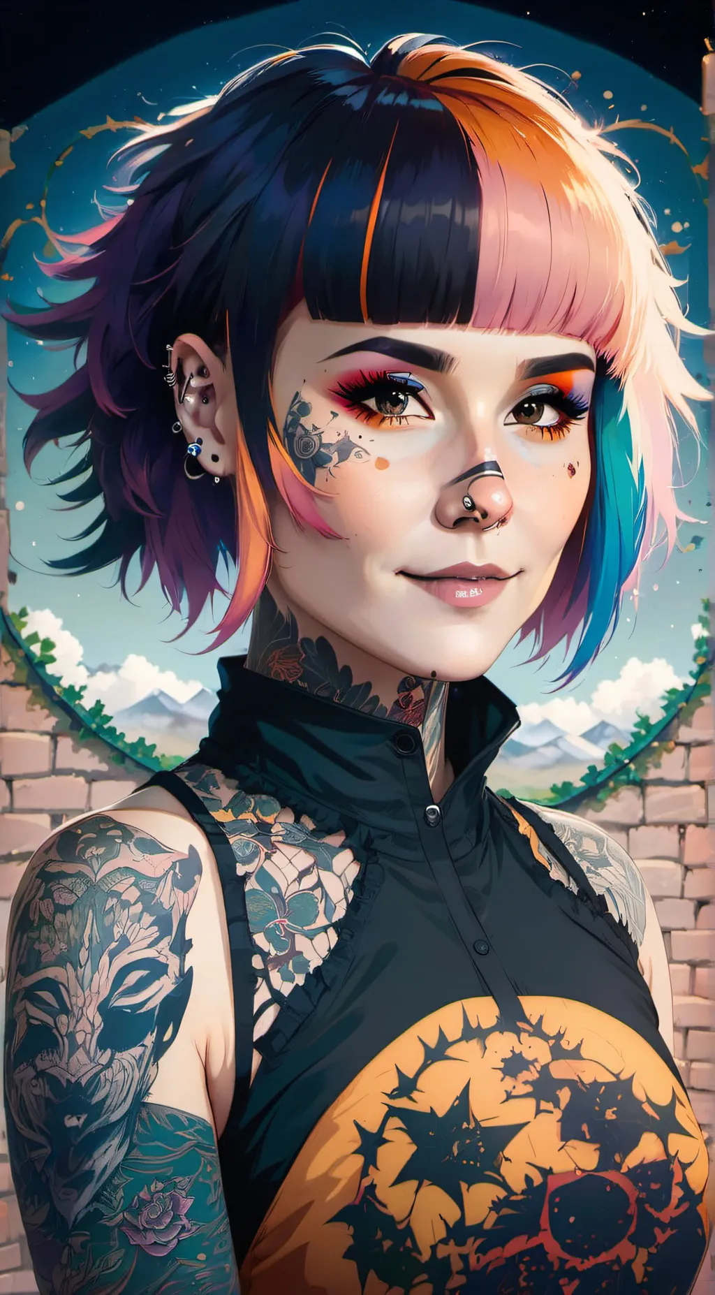 ai character: Luna background