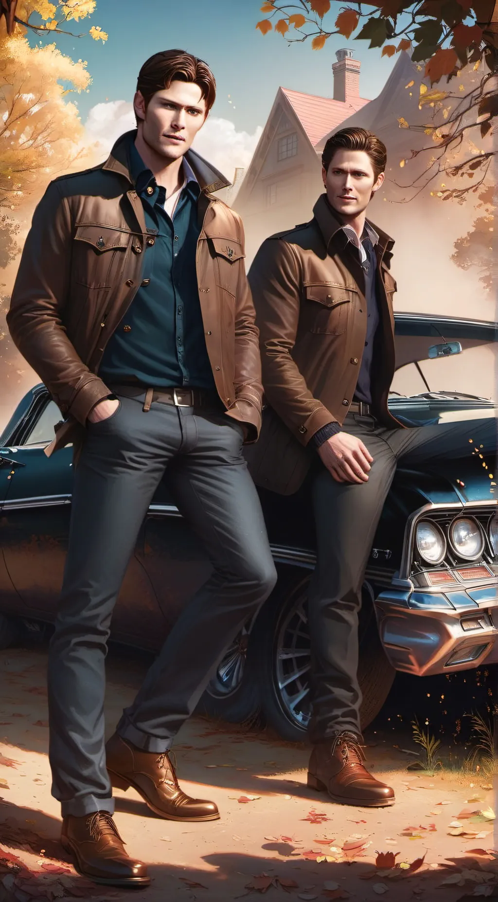 ai character: Sam and Dean W background