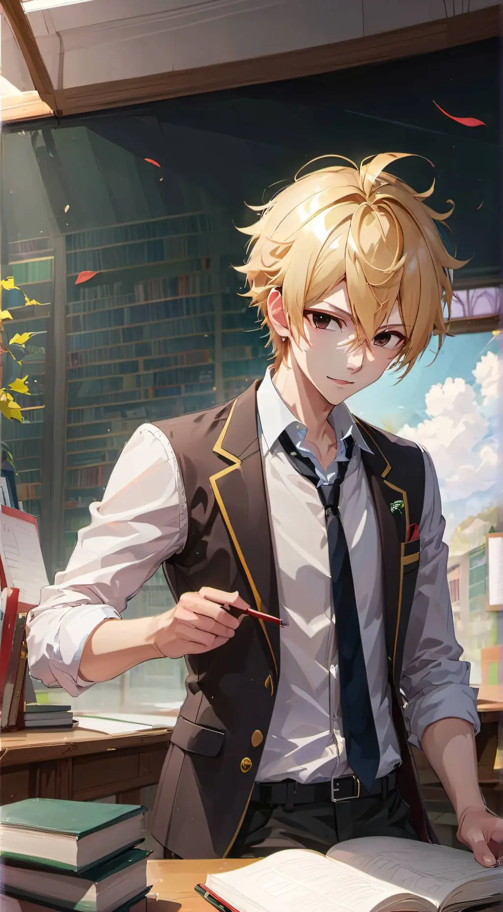 ai character: Ethan  background