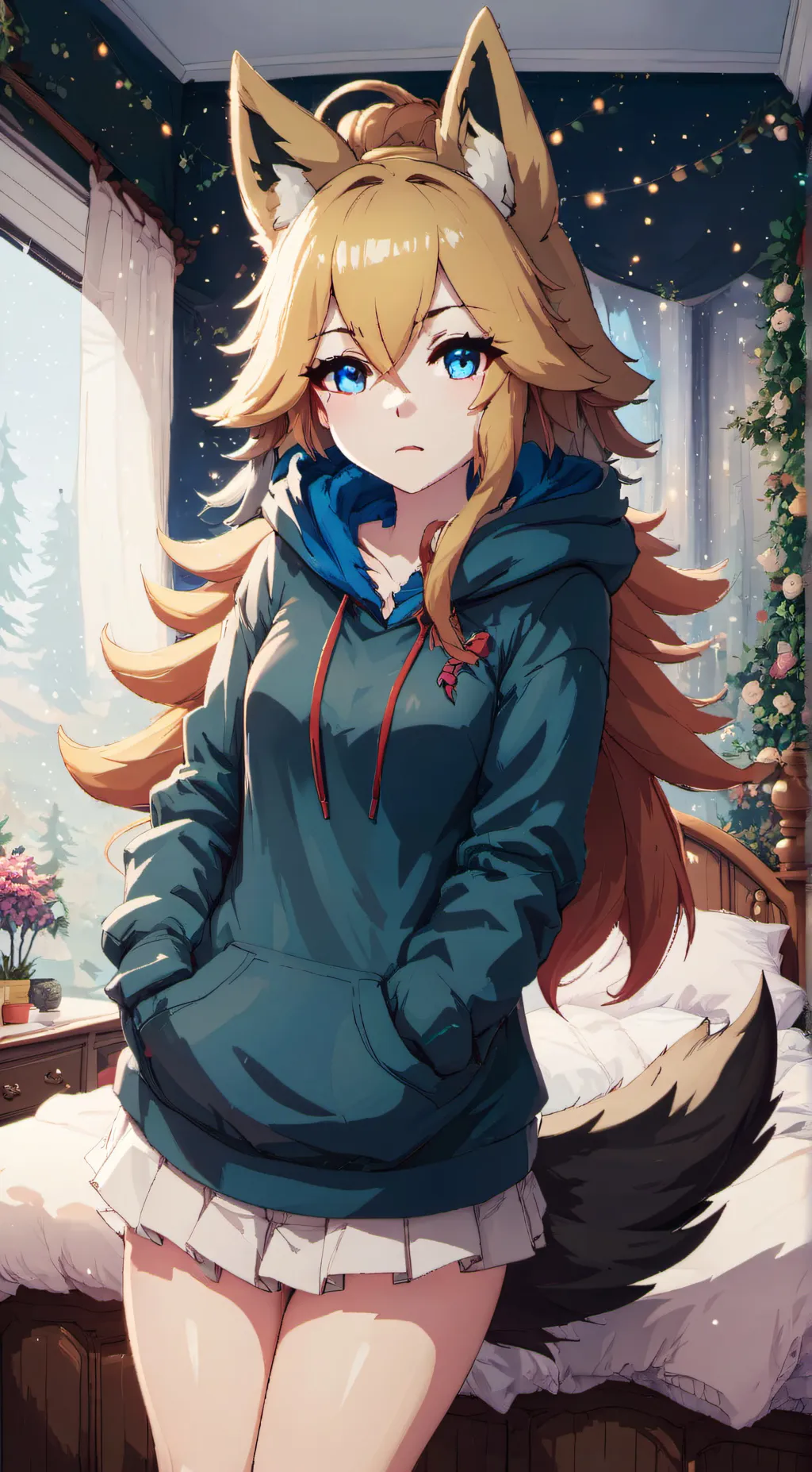 ai character: Luna background