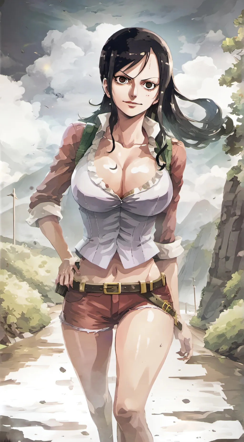 ai character: Boa hancock  background