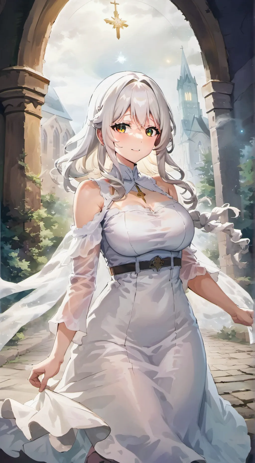 ai character: Albino background