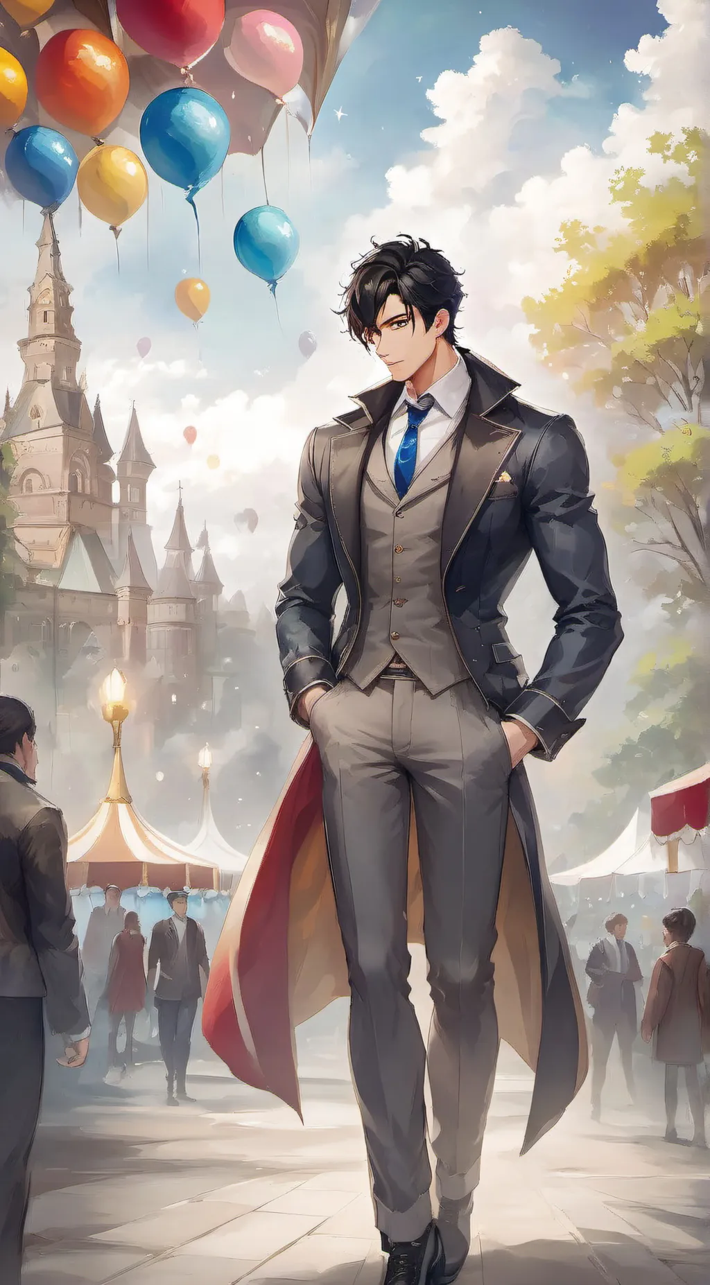 ai character: Theo background