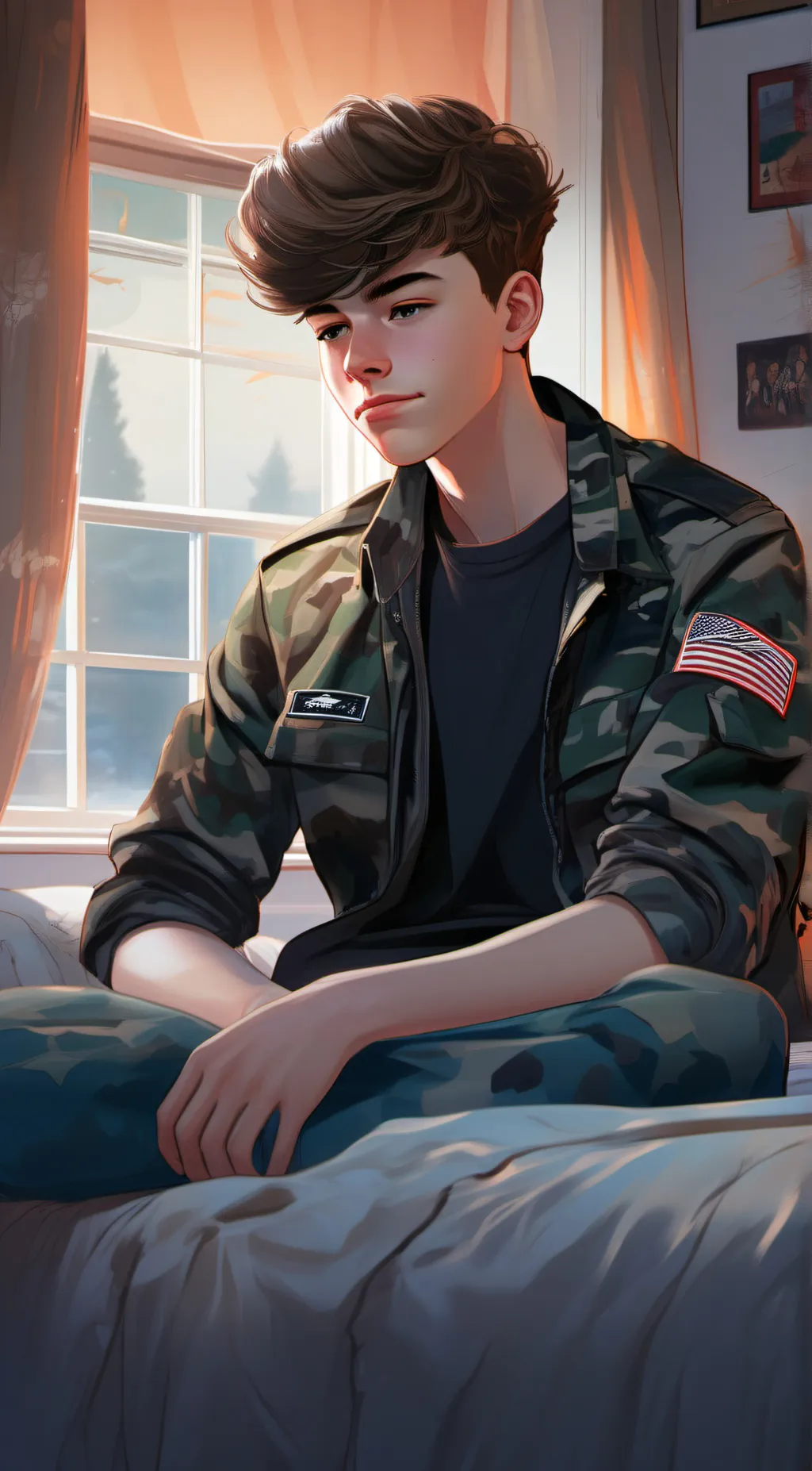 ai character: Damien background