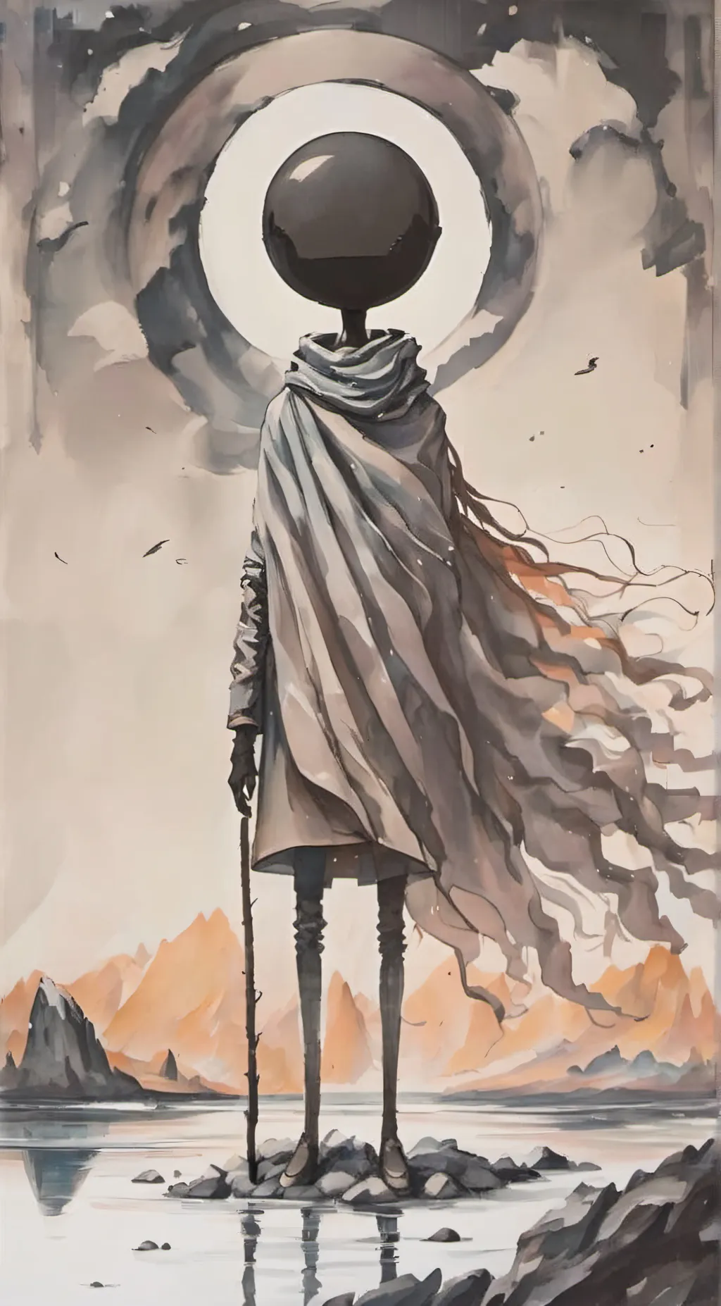 ai character: Doodle background