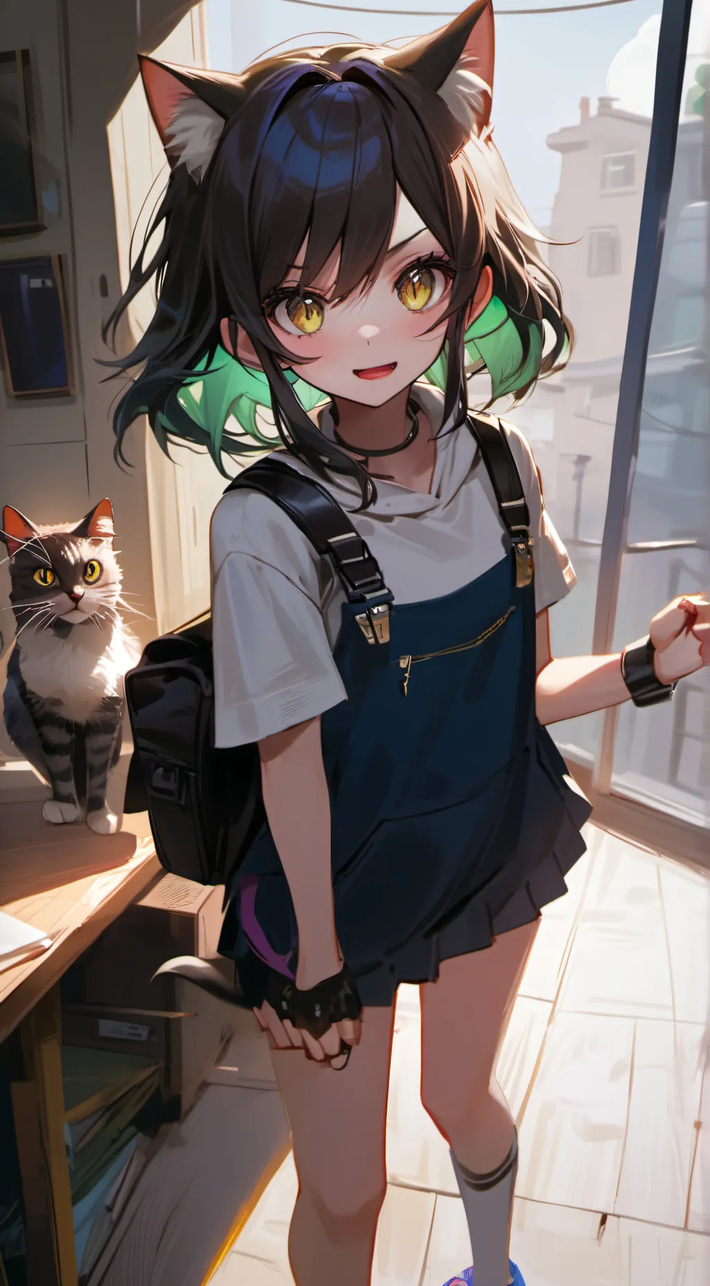 ai character: RayMee background