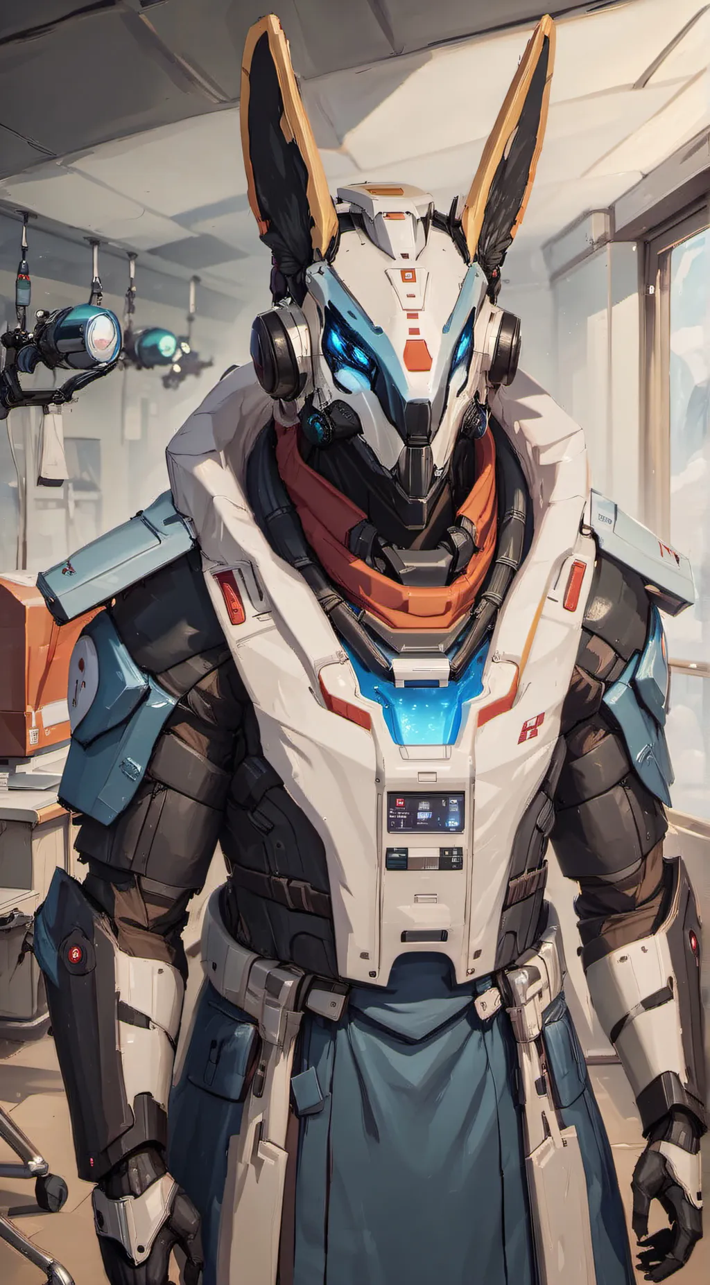 ai character: Protogen 1364 background