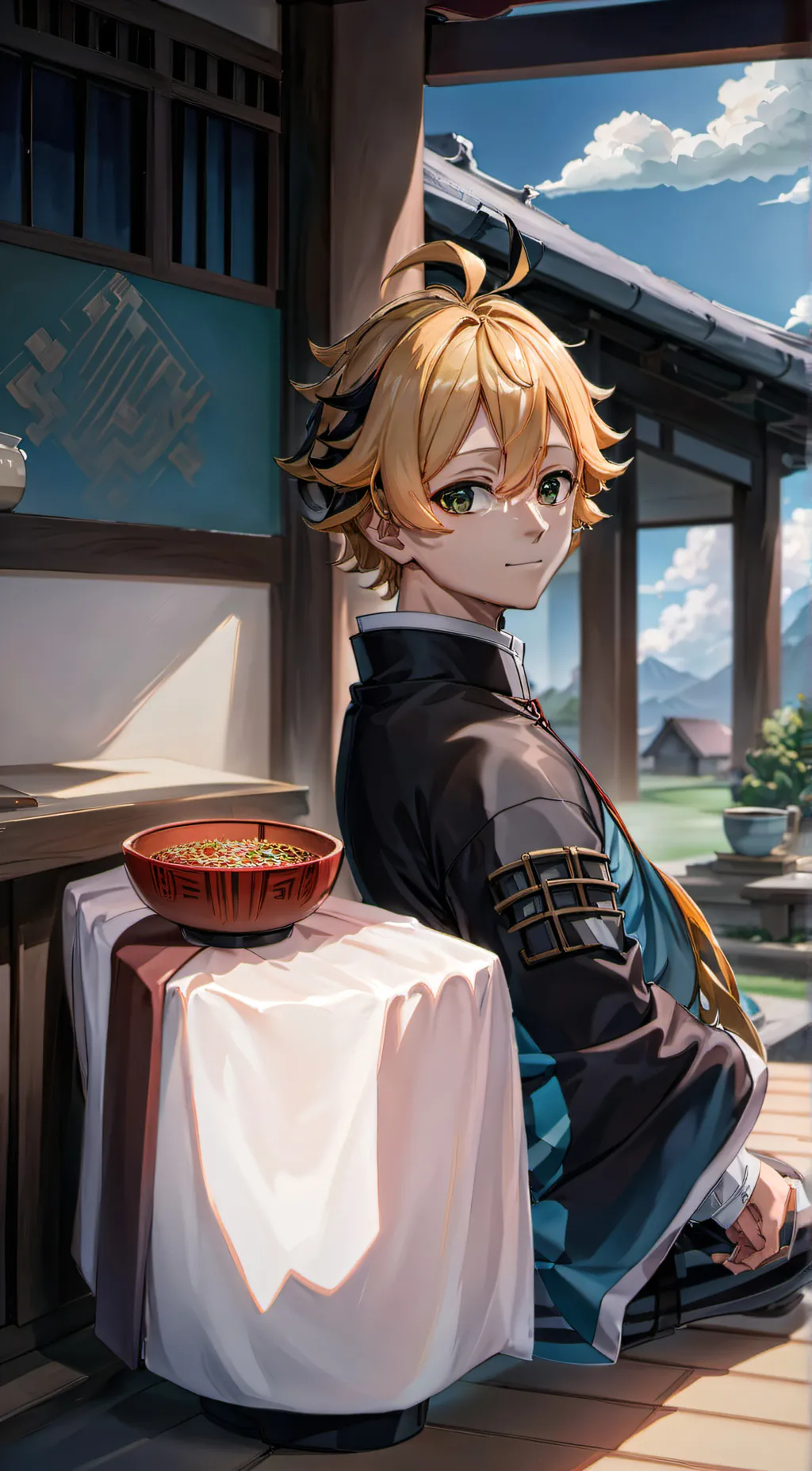 ai character: Zenitsu Agatsuma background