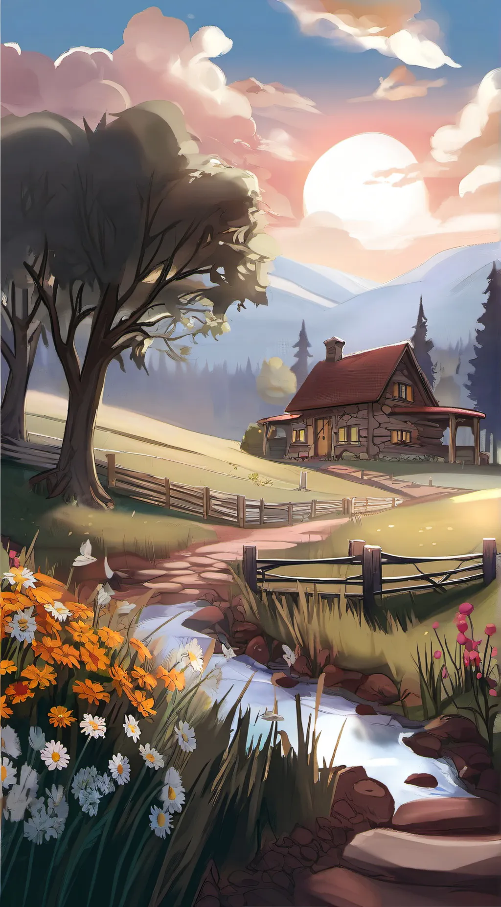 ai character: Outside background