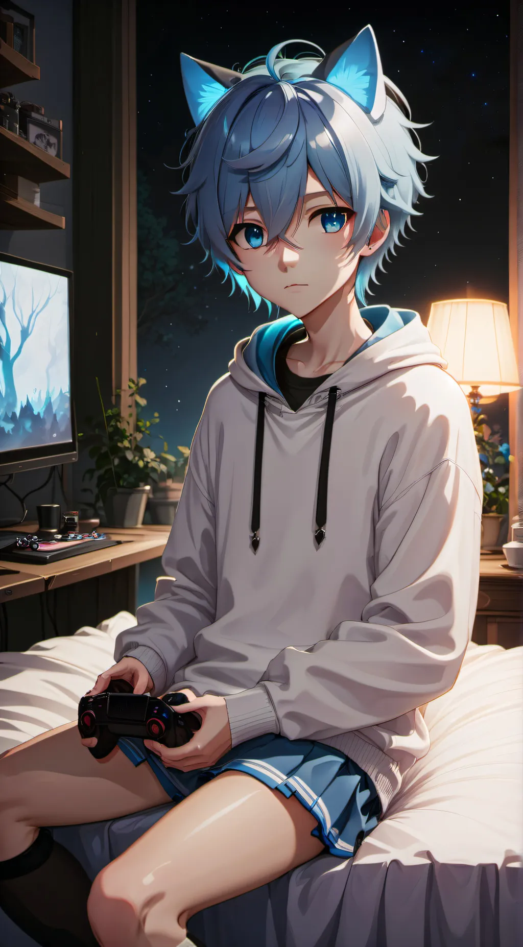 ai character: Sky background