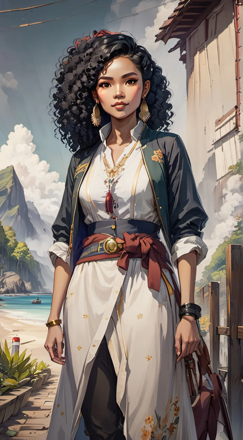 ai character: Tea background