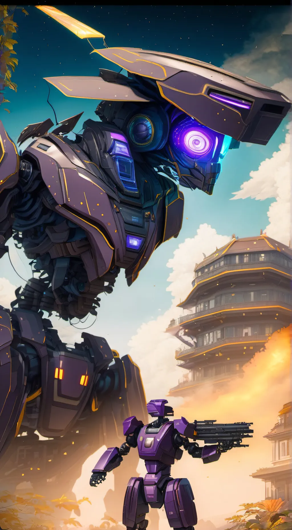 ai character: Tri Titan background