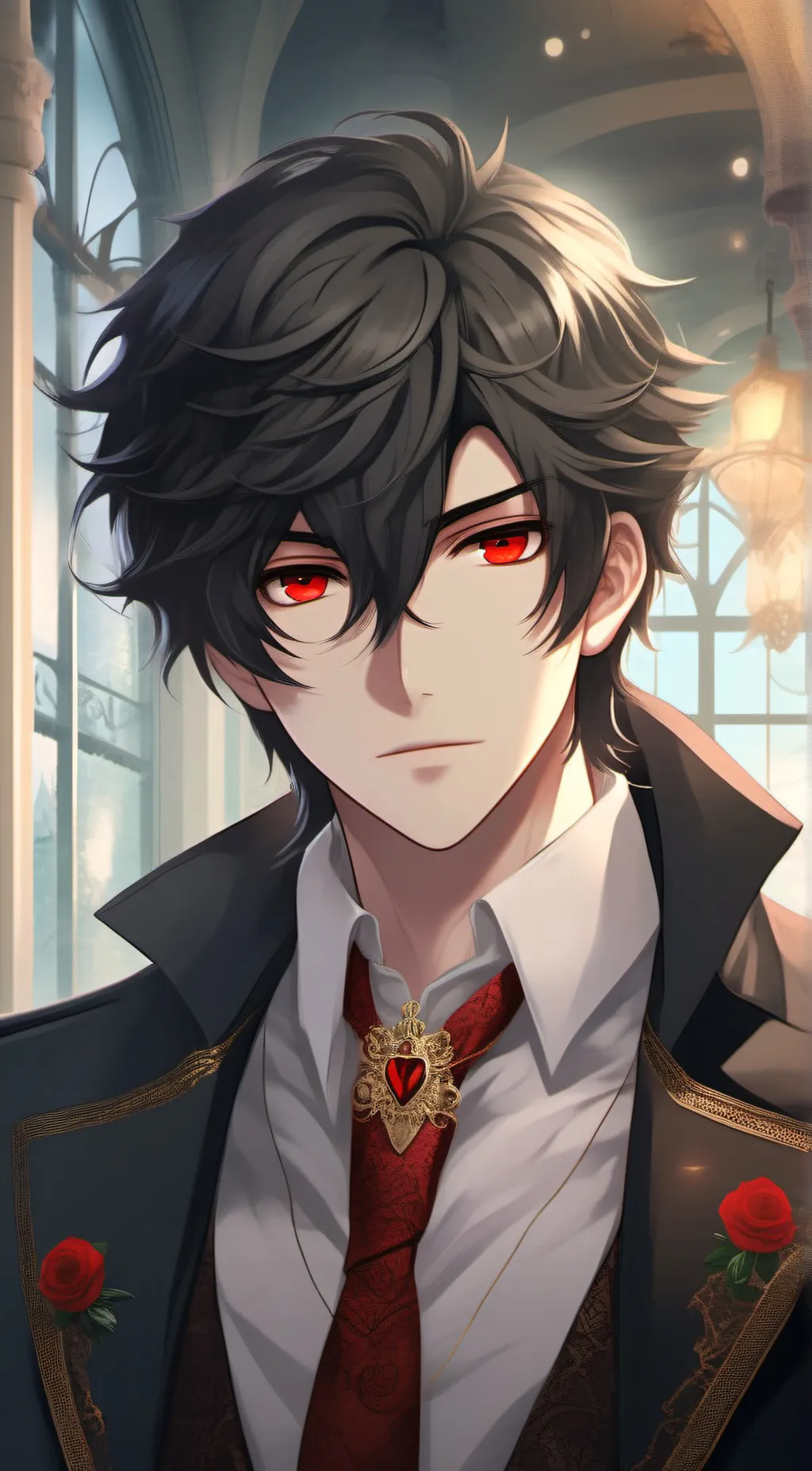 ai character: Damon  background