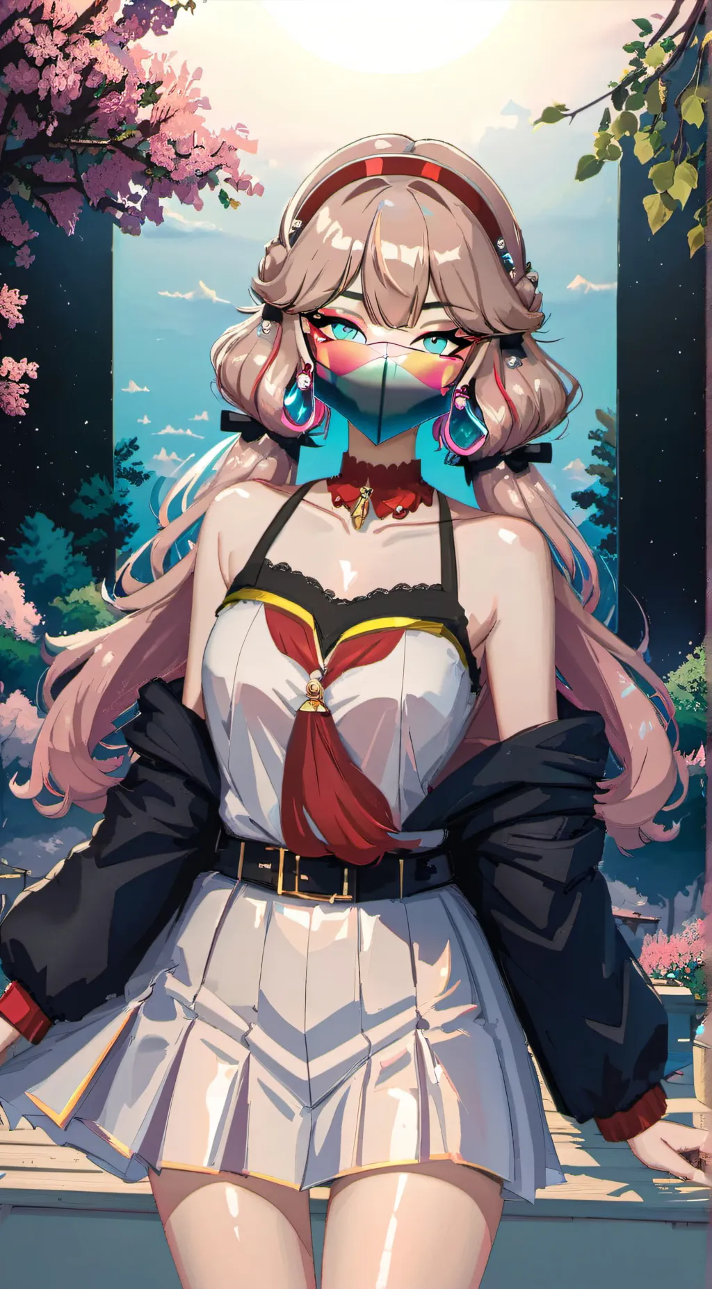 ai character: 🌺mya 🌺 background