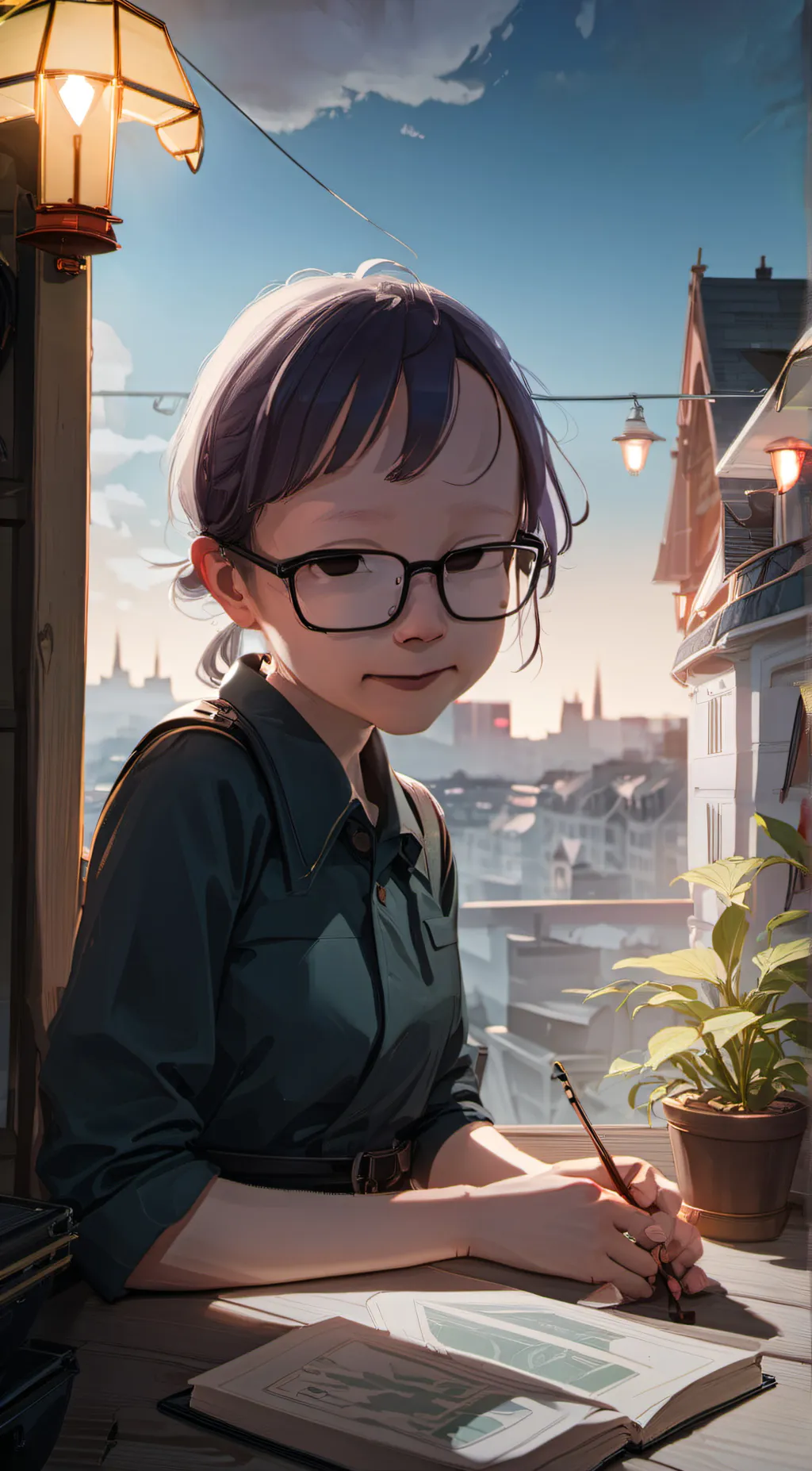 ai character: Ella  background