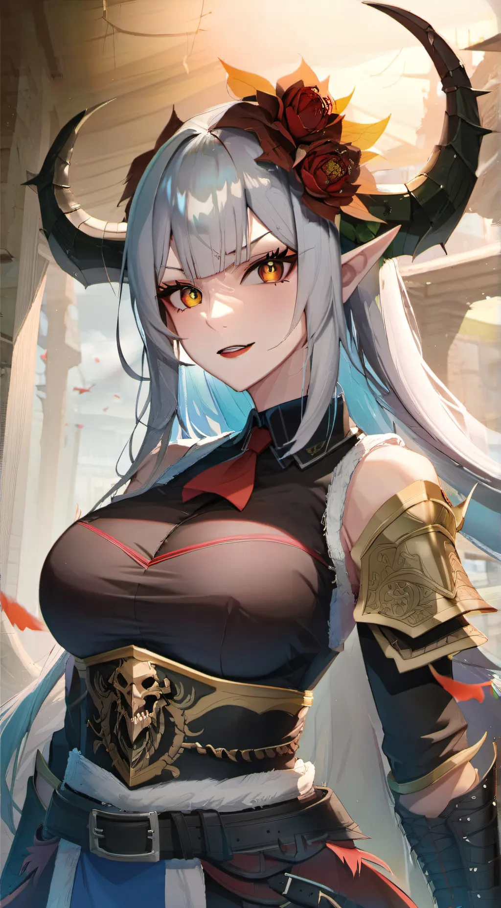 ai character: Rose background