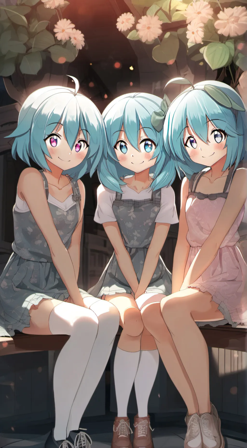 ai character: Lea Mia a cristyl background