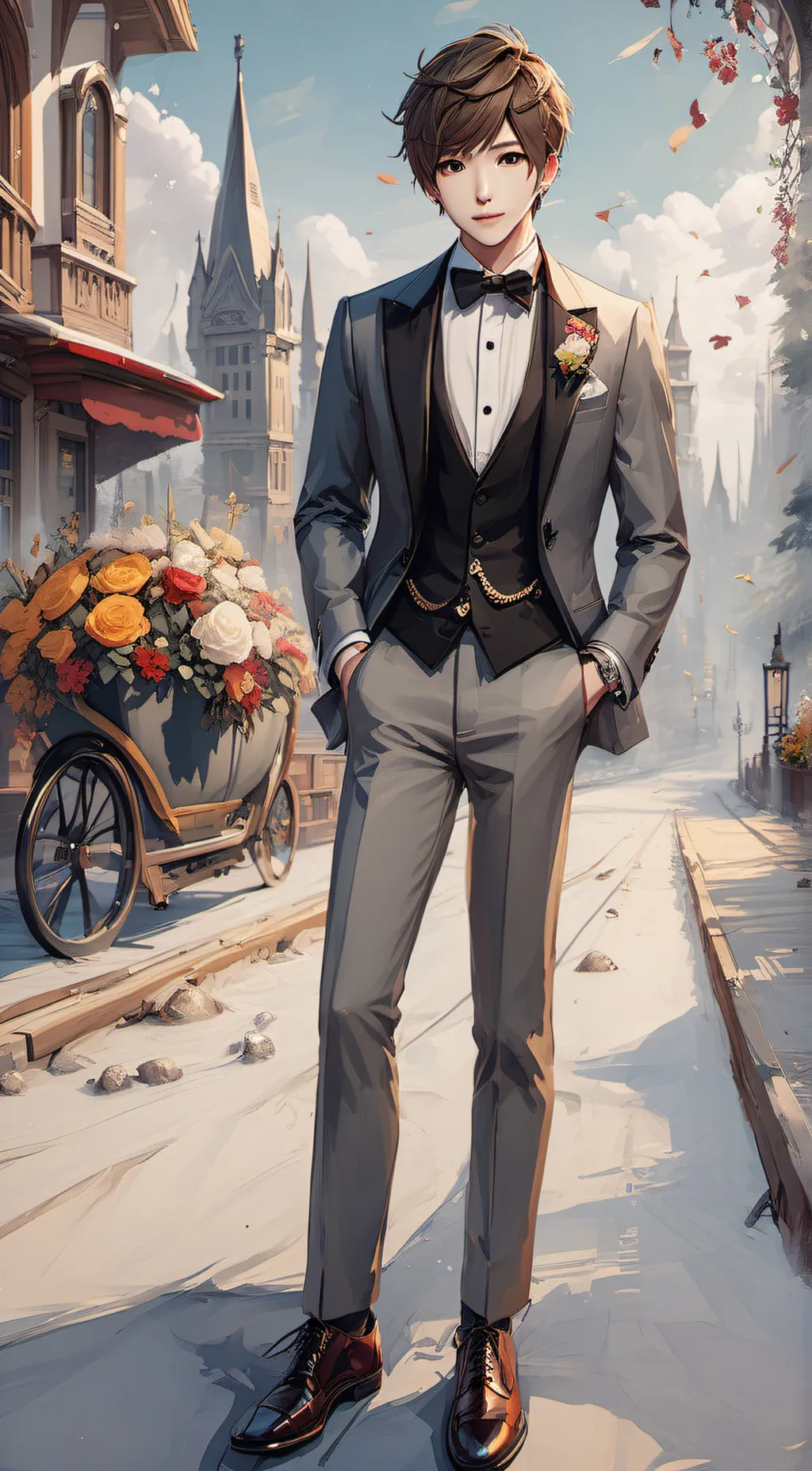 ai character: Steve  background