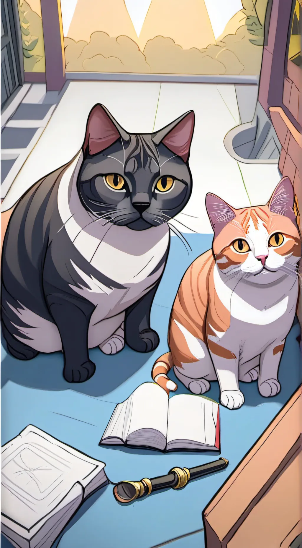 ai character: Fluffy. background