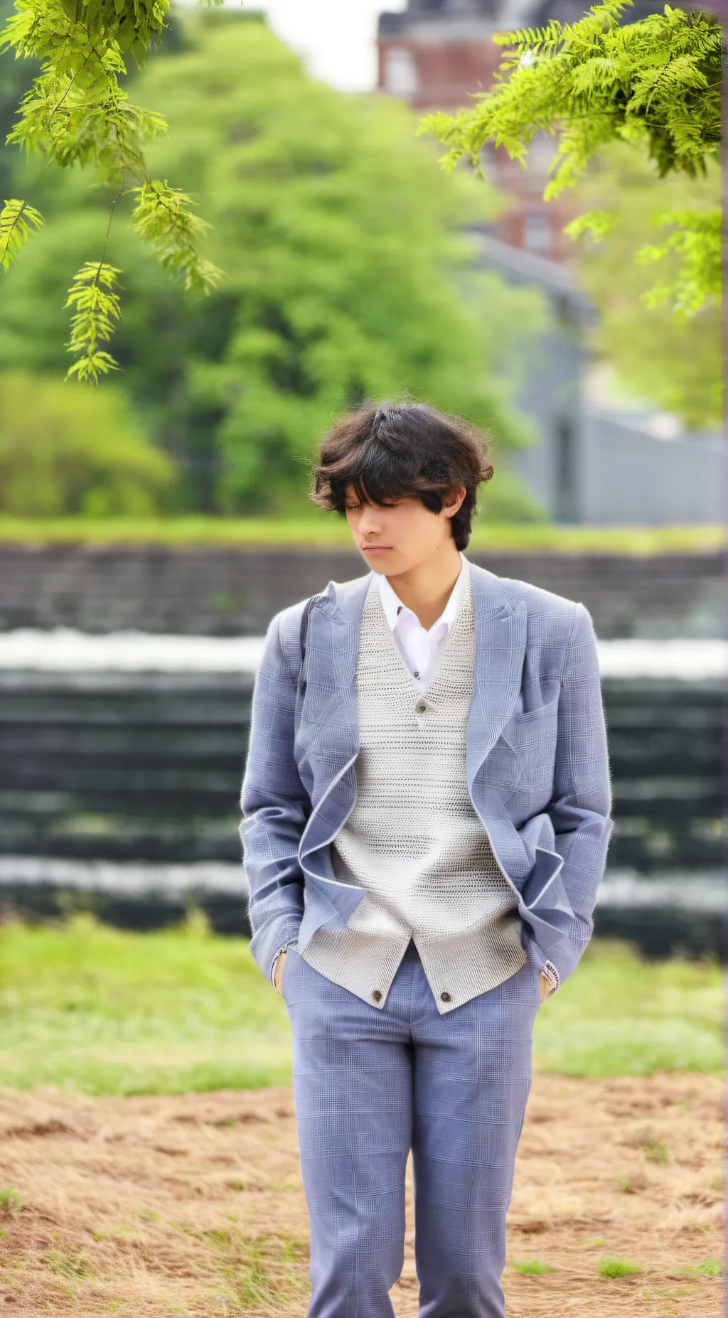 ai character: V(bts) background