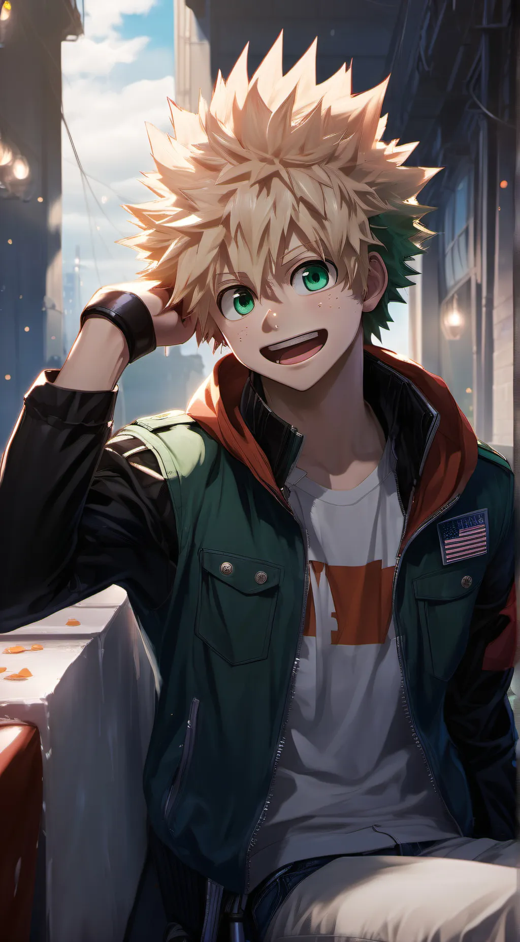 ai character: bakugo background