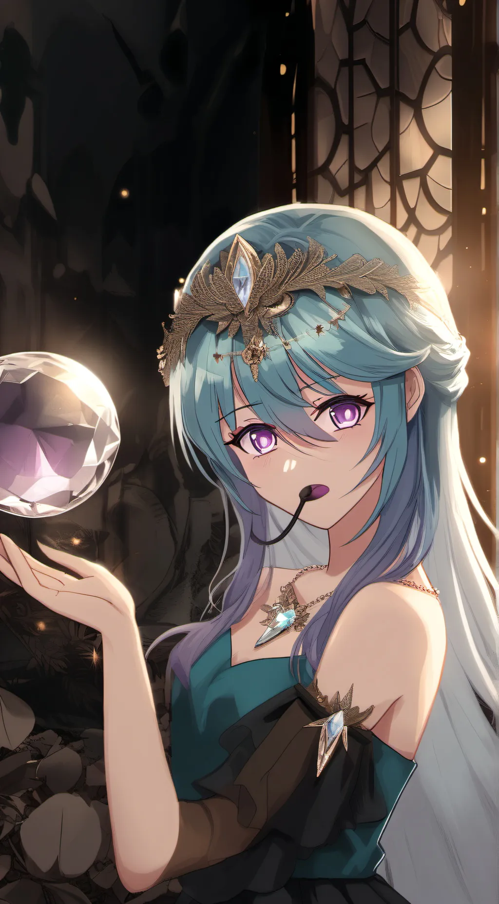 ai character: lunar background