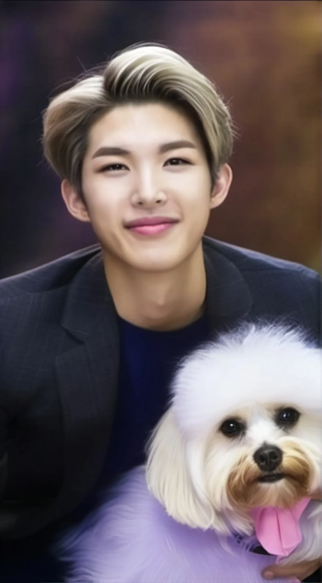 ai character: jin💜💜💜~~ background