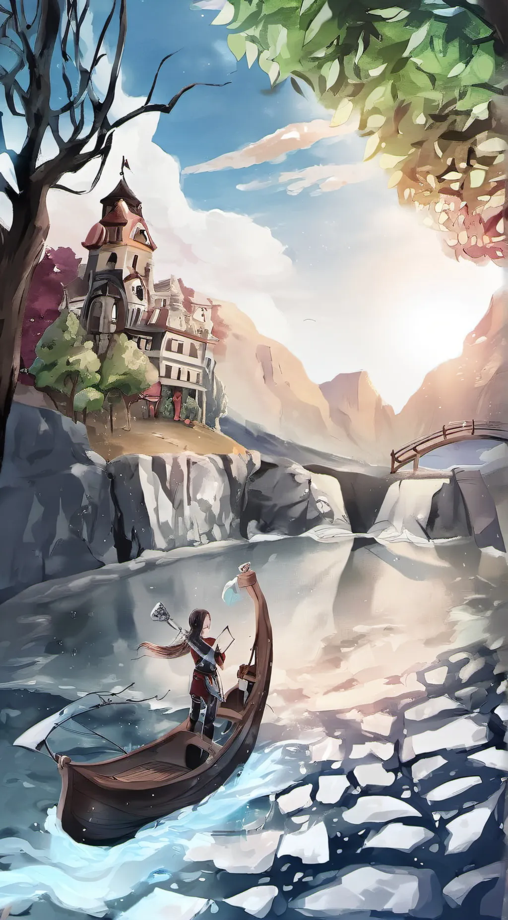 ai character: ruby ❤️ background