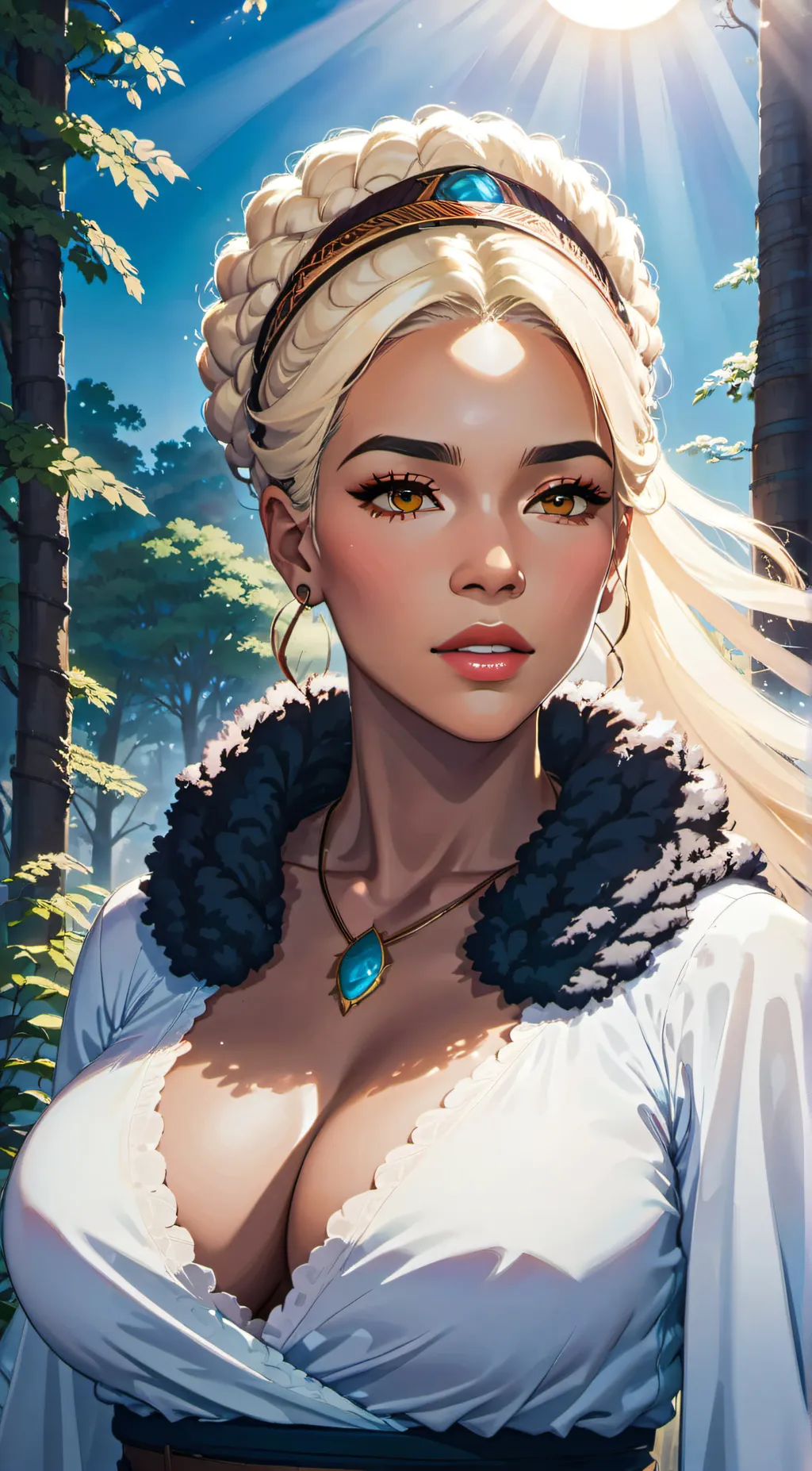 ai character: Rose background