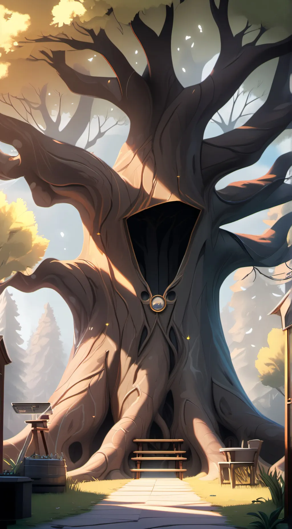 ai character: The Tree of Truth background