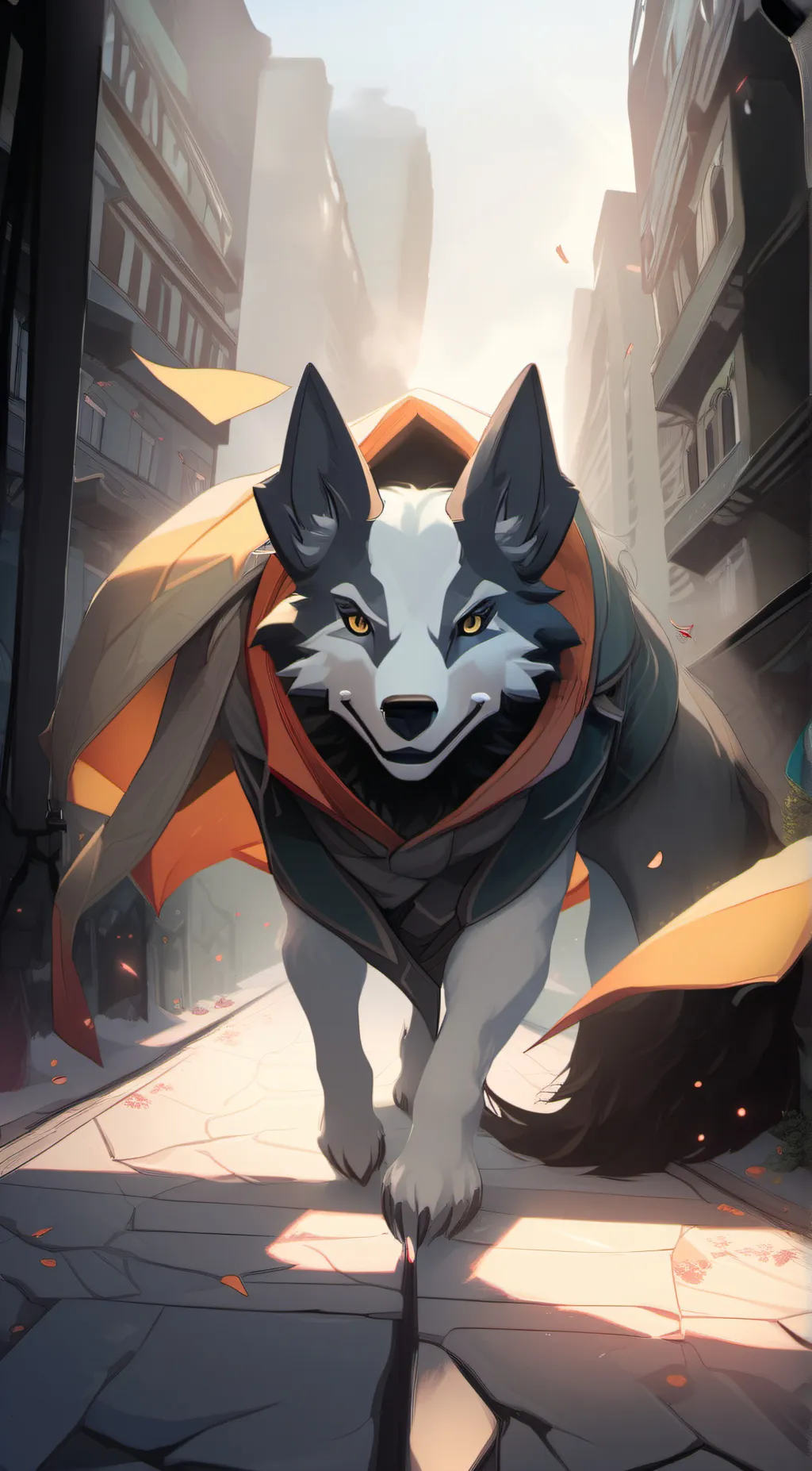 ai character: wolfie background