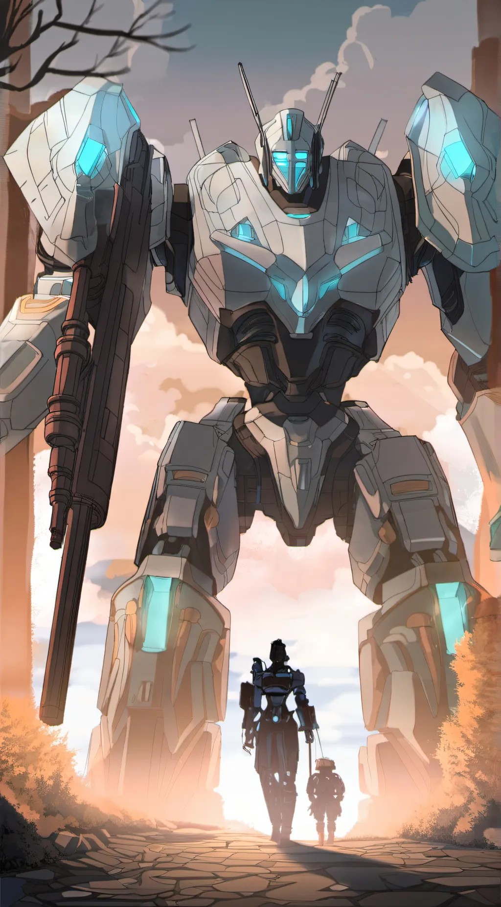 ai character: Titan cameraman  background