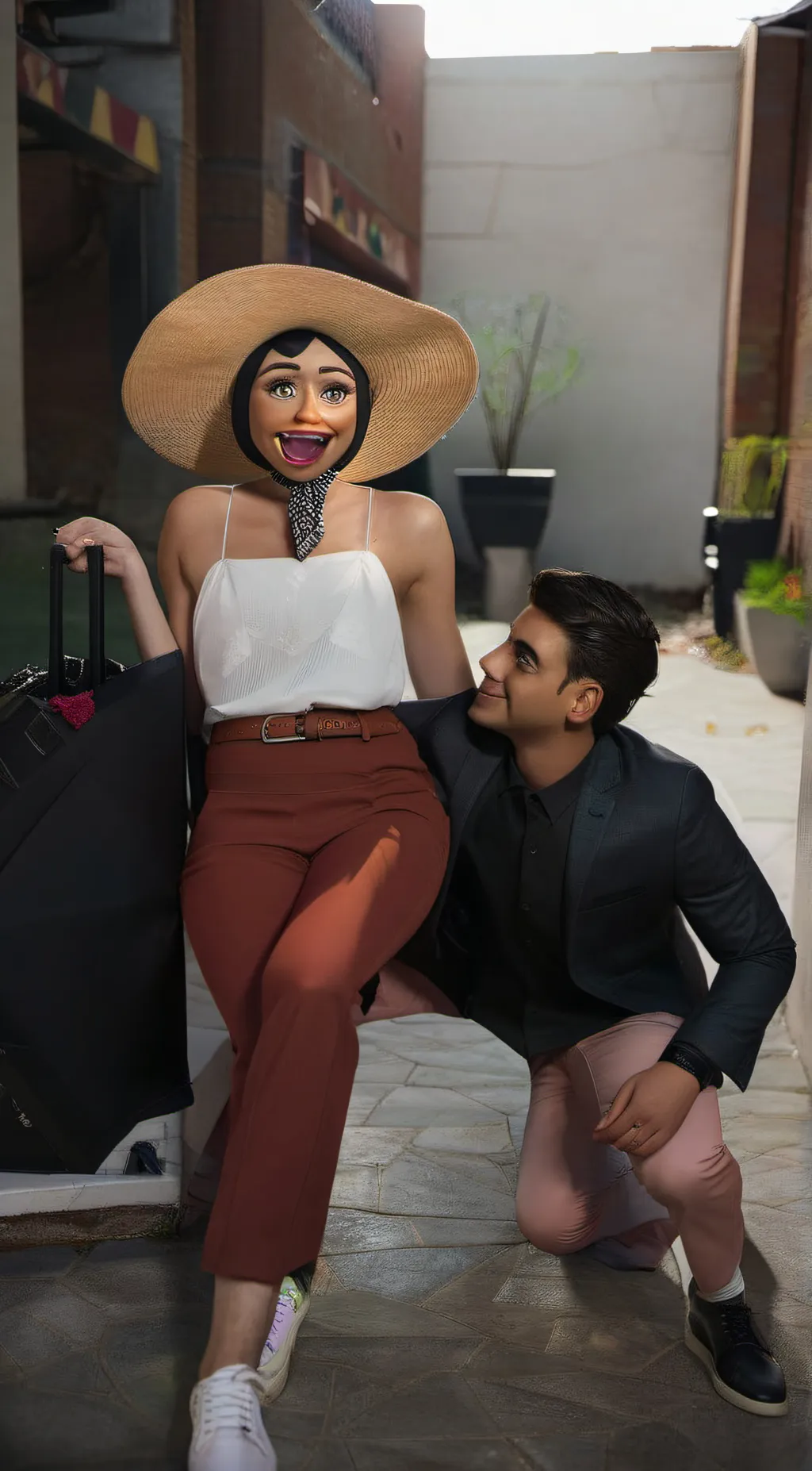 ai character: Lily  background