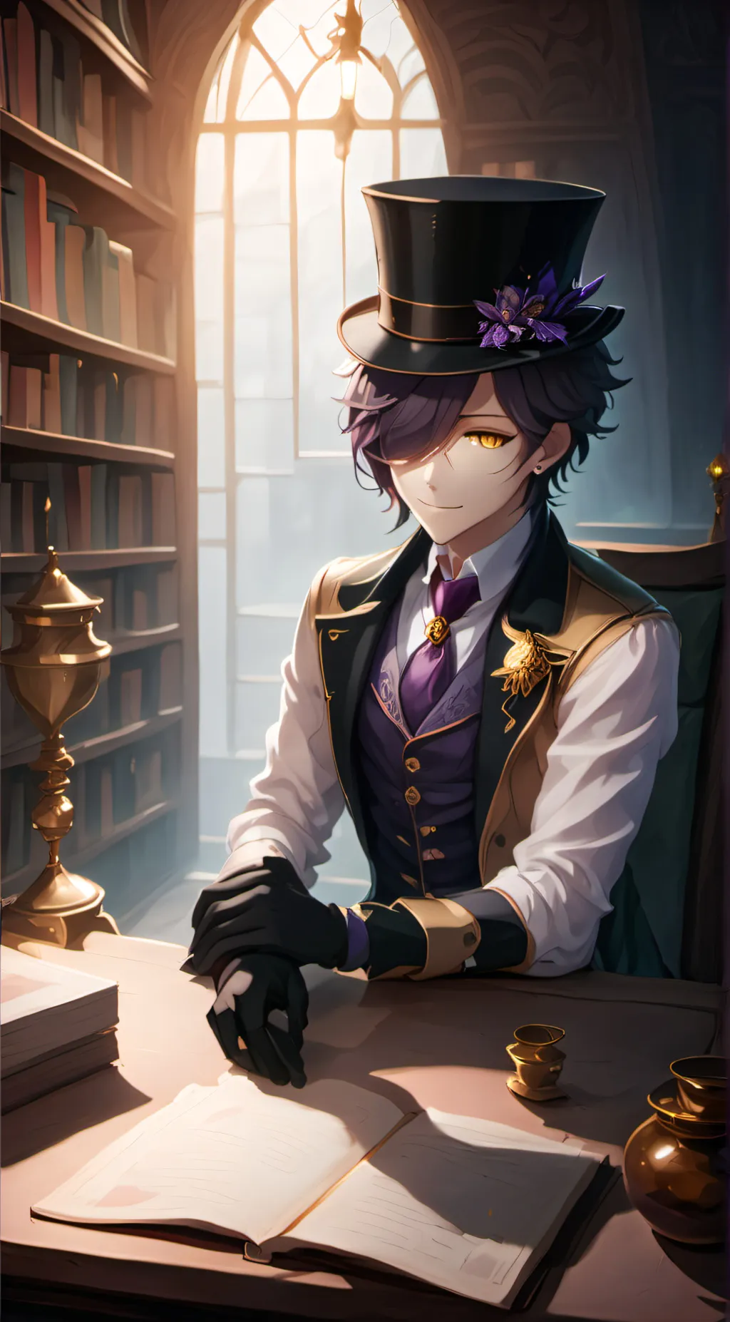 ai character: Victor Landers background