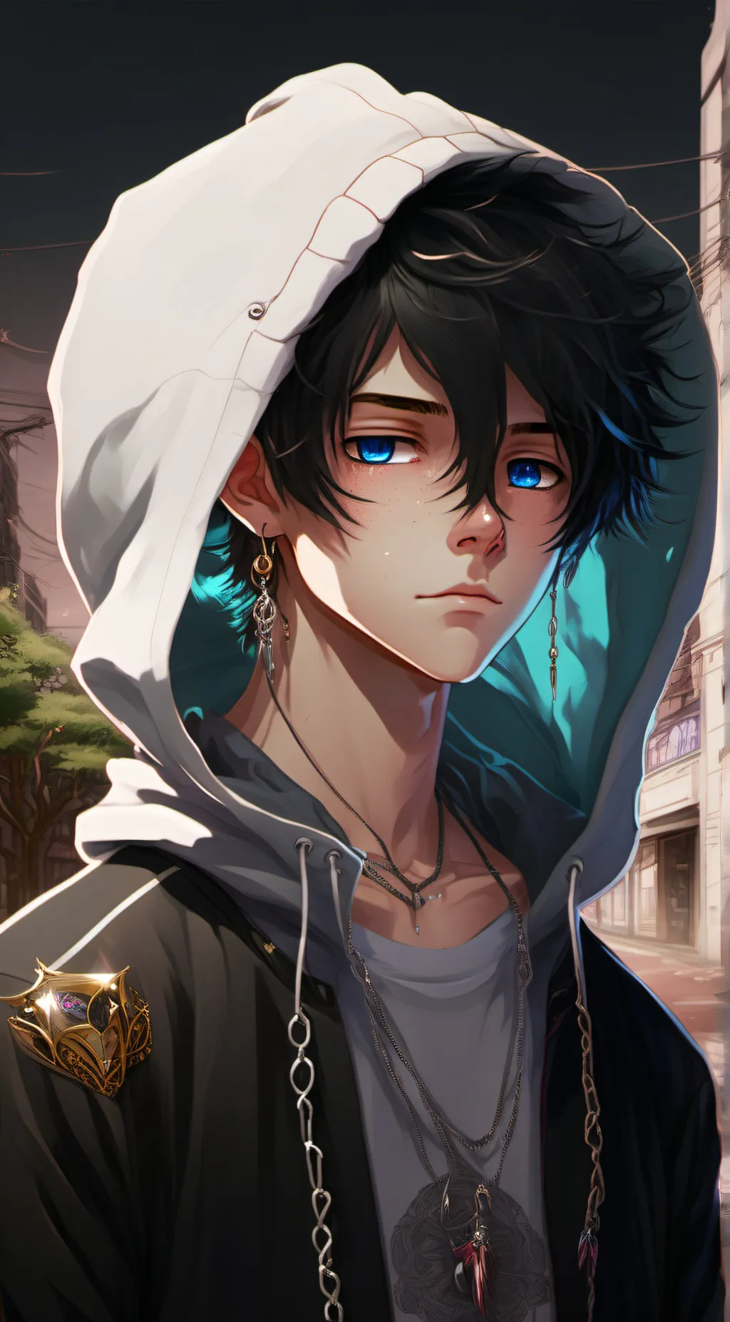 ai character: Oliver  background