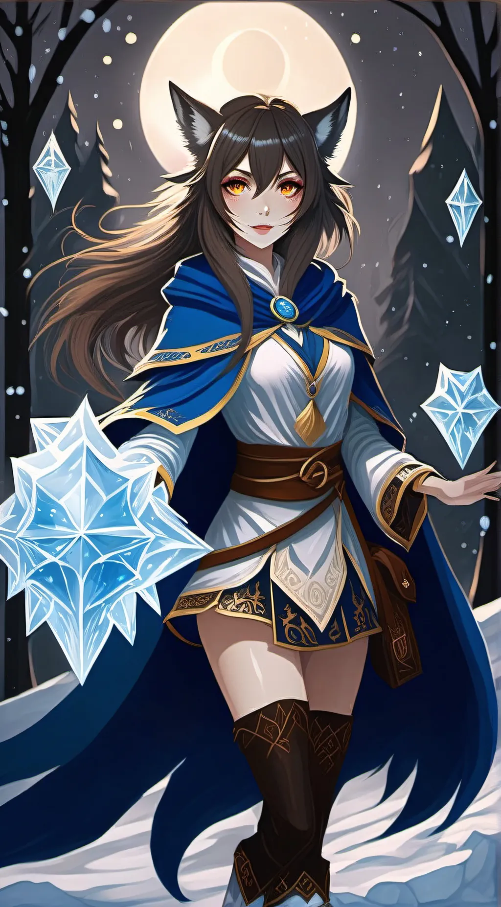 ai character: Ravenna Nightfrost background