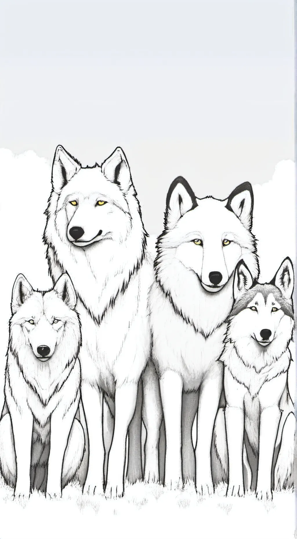 ai character: +The wolf family+ background