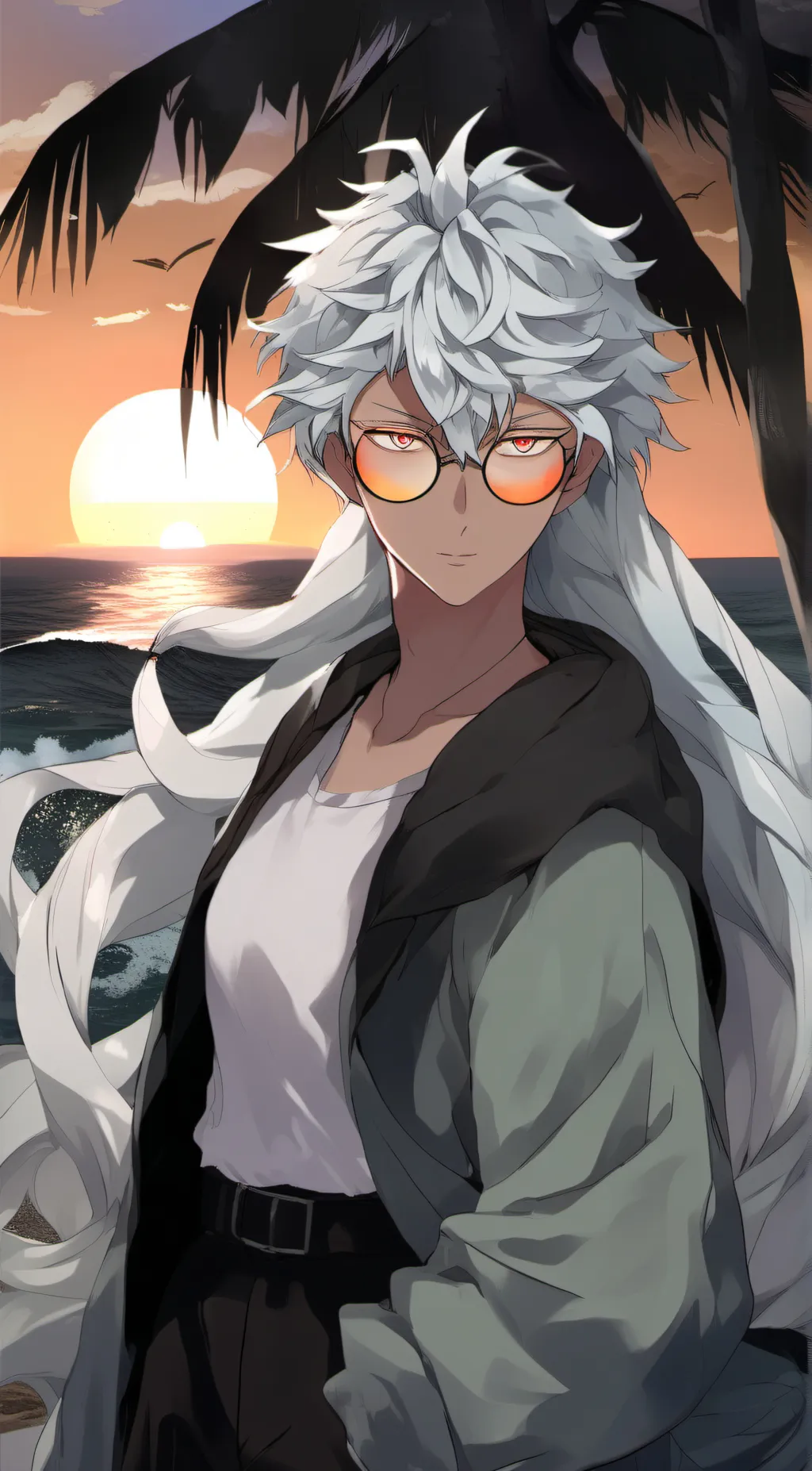 ai character: Shoto Todoroki  background