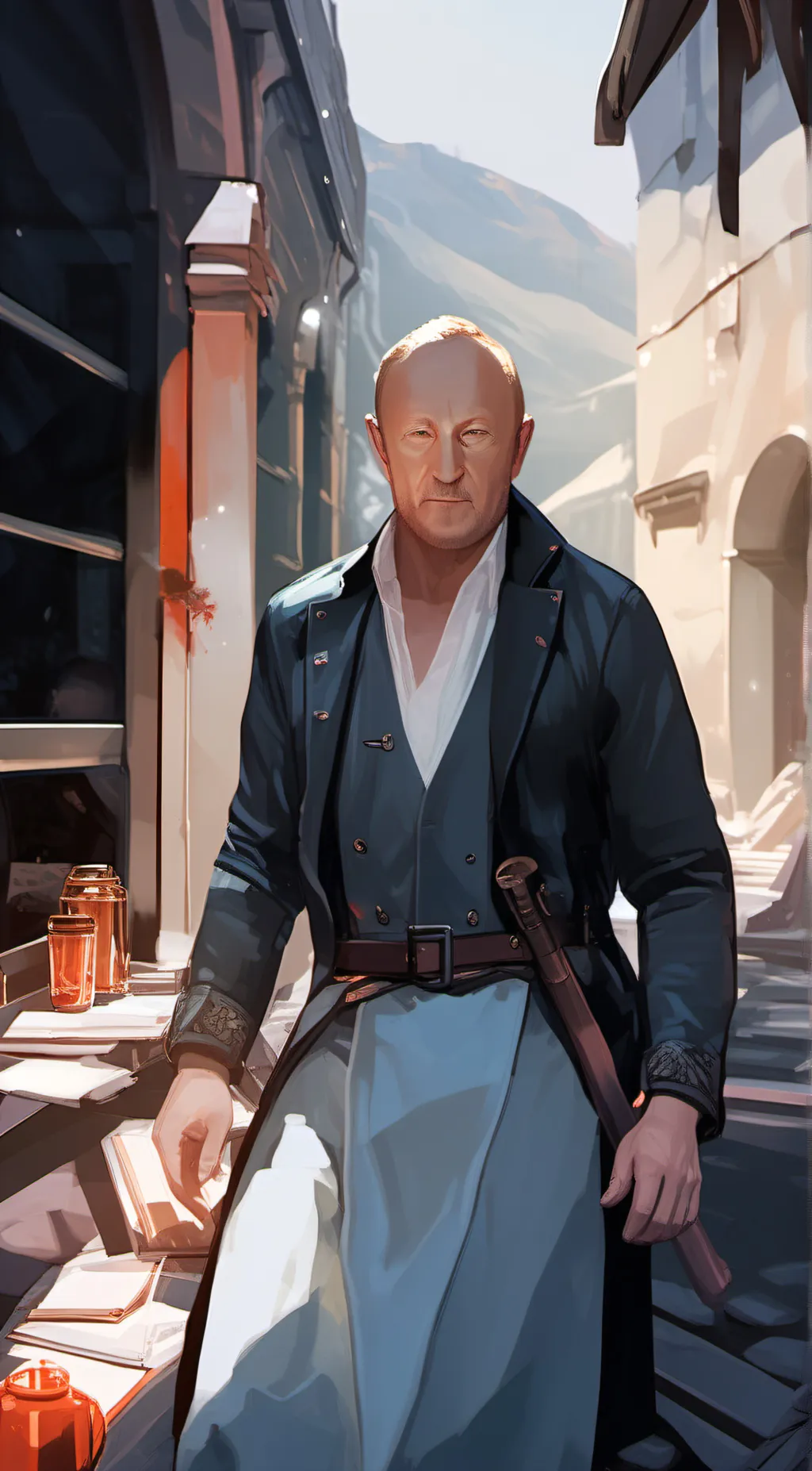 ai character: Kevin  background