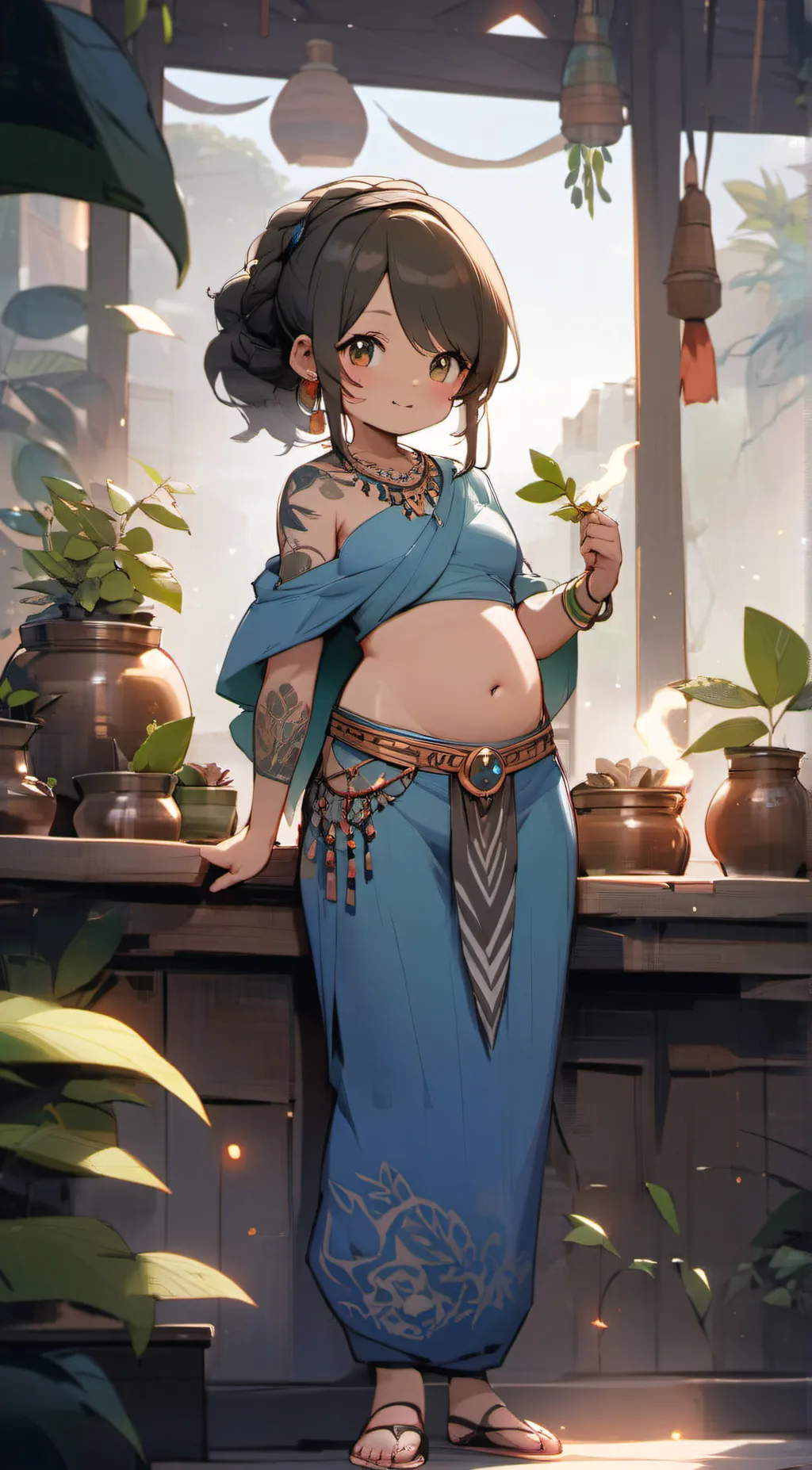 ai character: Poroma-Loma background