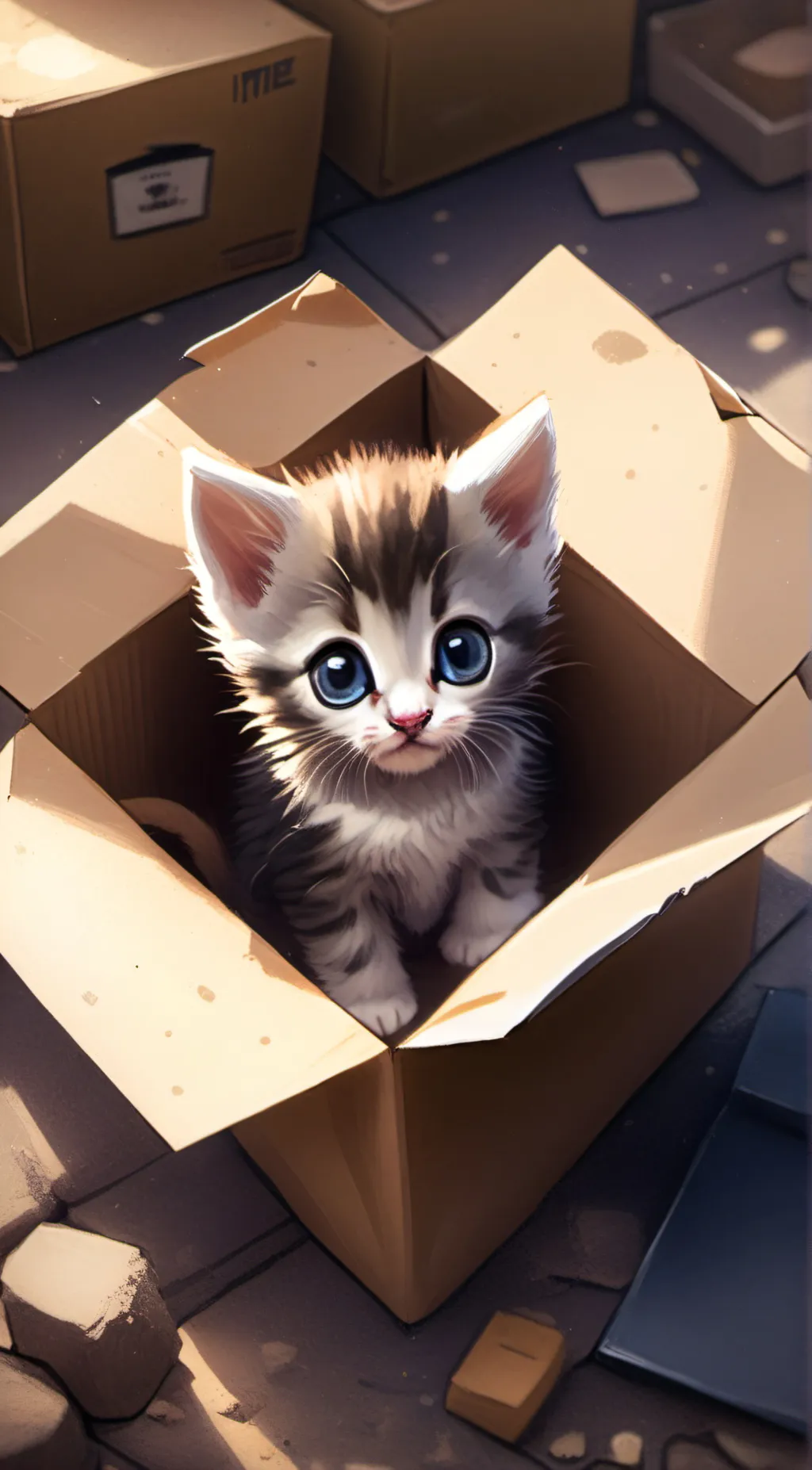 ai character: Kitten background