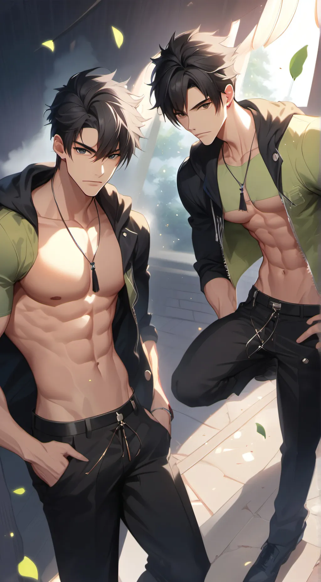 ai character: damion and mark background