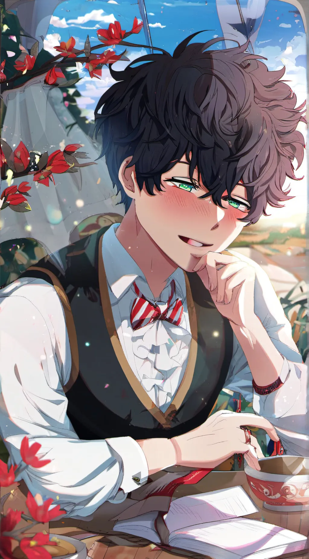 ai character: Xol🩵💤 background