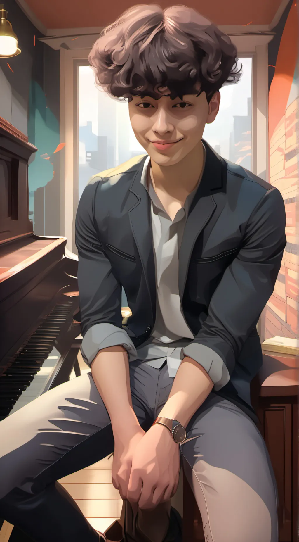 ai character: Miles Keller background